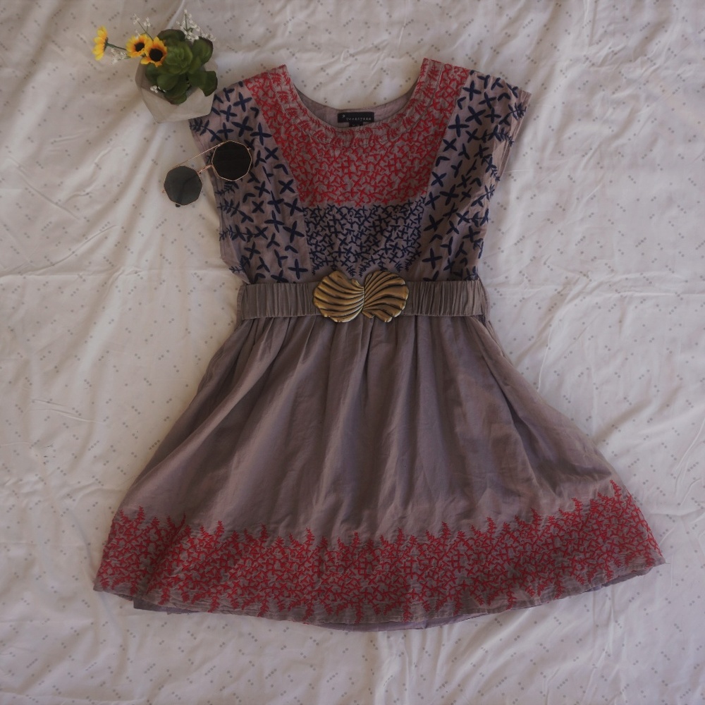 grey pattern dress size medium forever21